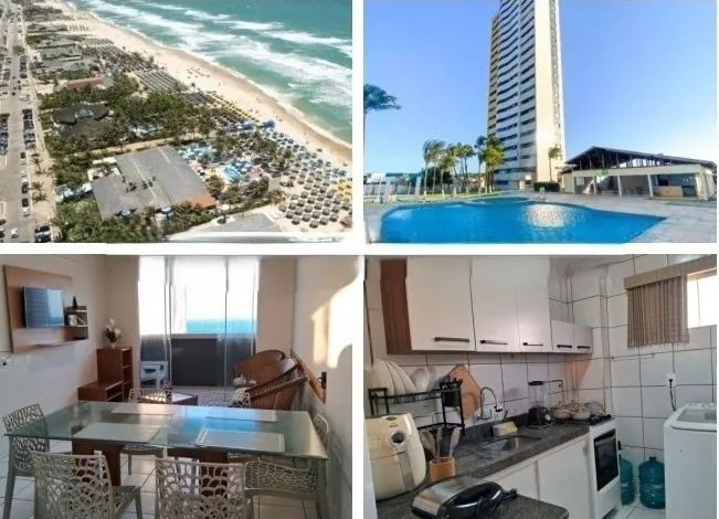 Apartamento por temporada na Praia do Futuro, 8ºandar, 2 Suítes, 2 garg, a 60m da praia