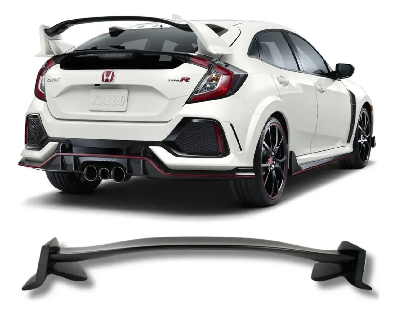 Aerofólio Civic G10 Type R ABS 2017 a 2021