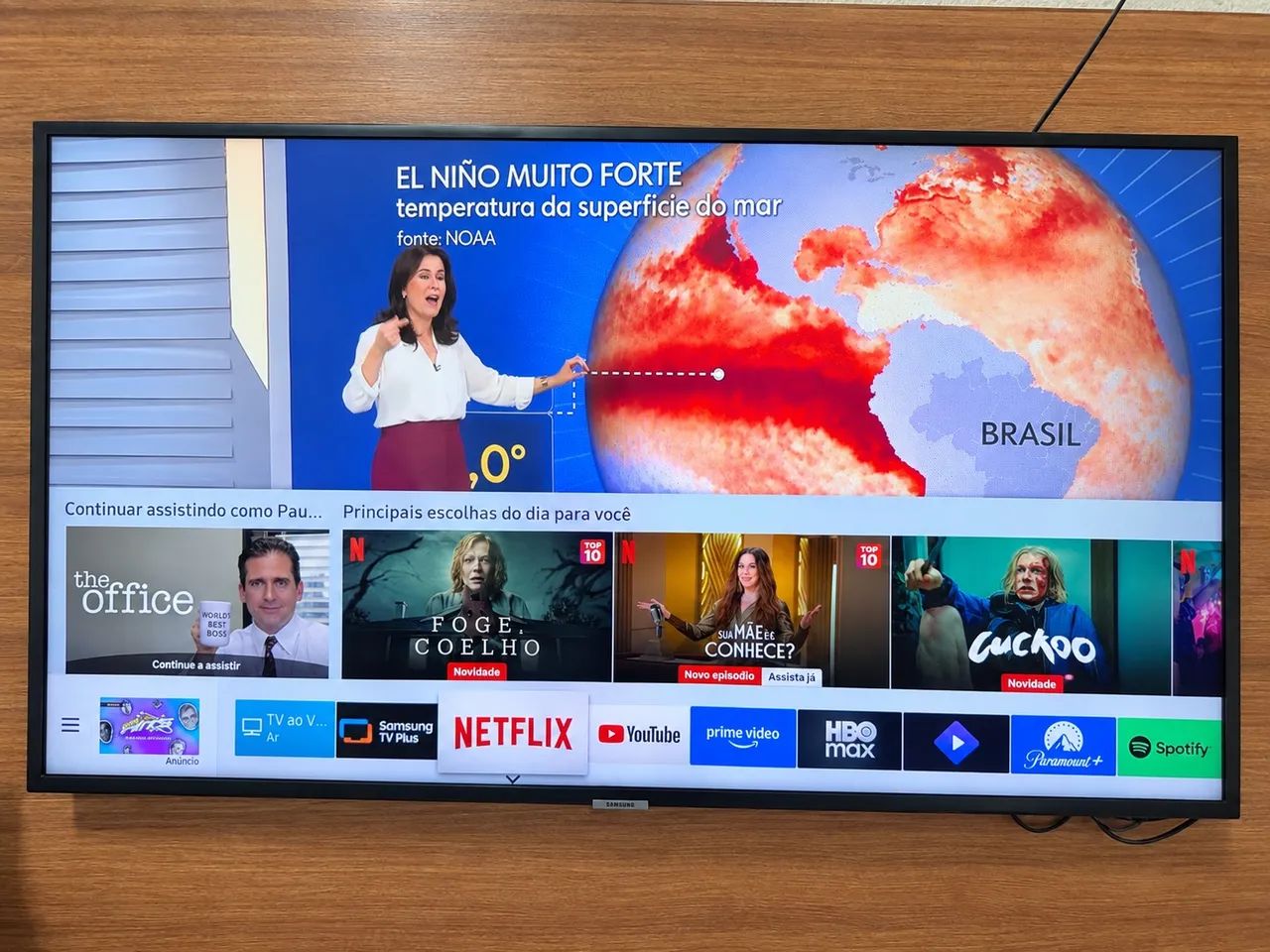 Televisão Smart TV Samsung 43 4K RU7100 - Foto 3