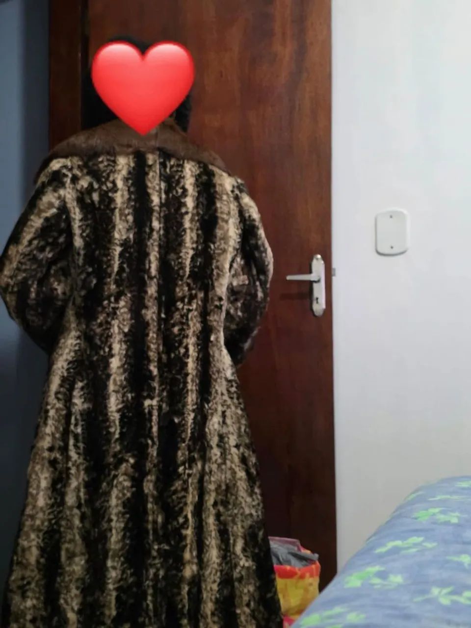 Casaco de Pele Marrom para Frio Vintage Clássico | Elegante e Sofisticado Tecido Premium  - Foto 5