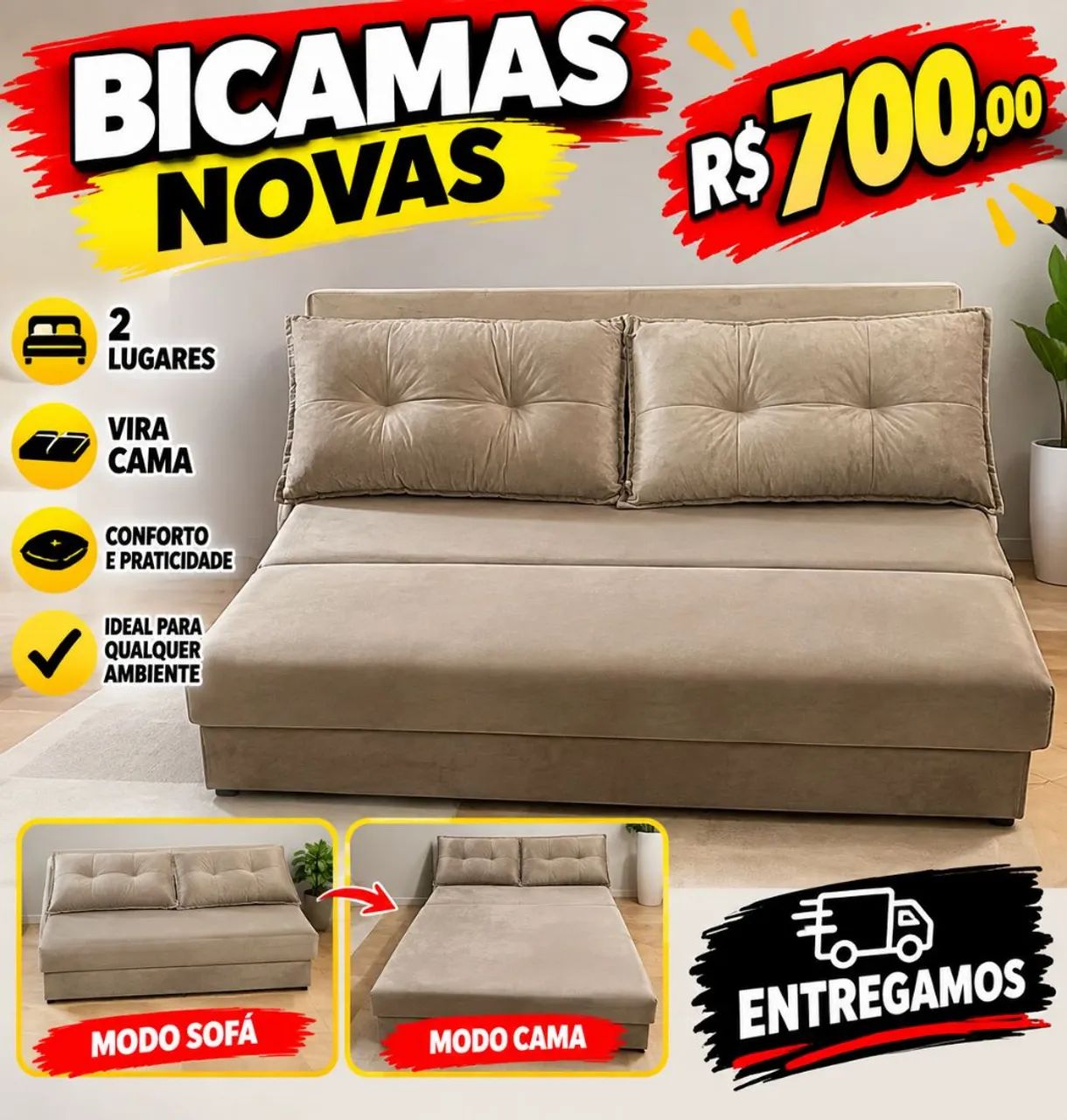 BICAMAS DIRETO DA FABRICA ENTREGAMOS 
