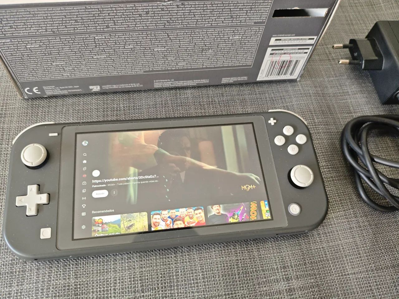 Nintendo Switch Lite Cinza - Consoles de Vídeo Game - Setor
