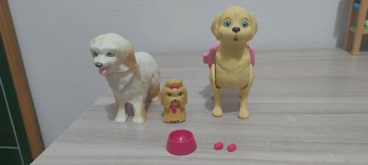 Lote pets originais da Barbie, caminha e cachorros. - Foto 5