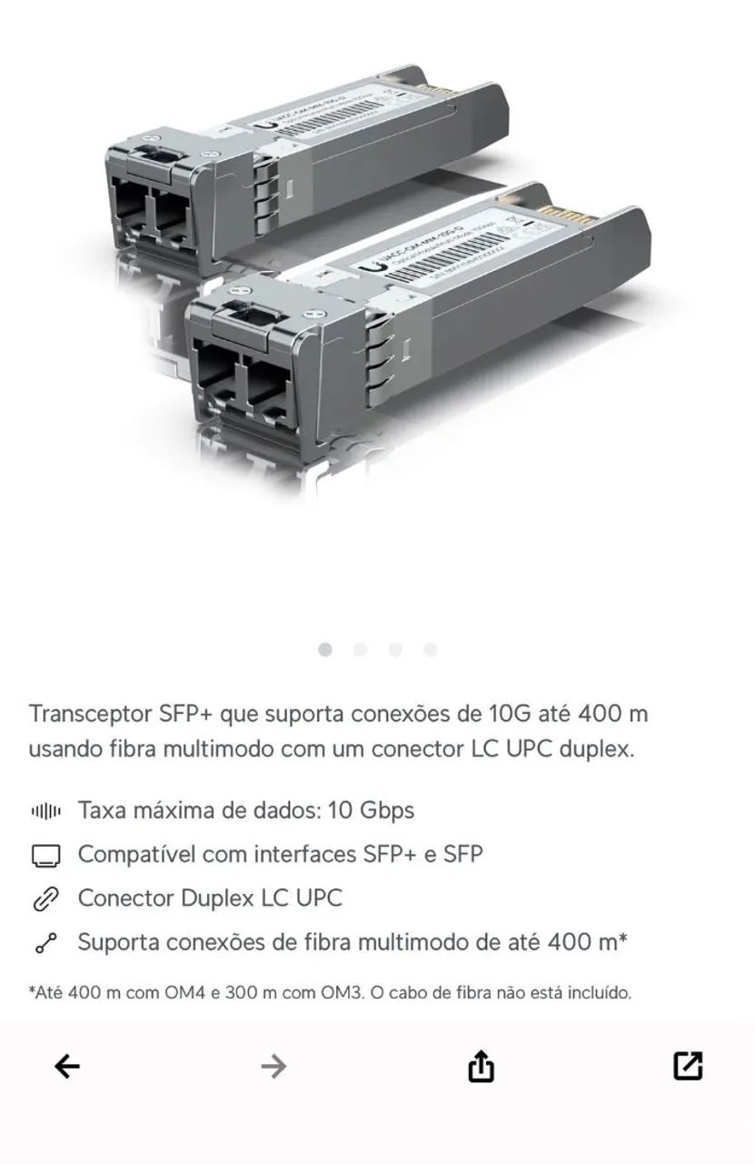 Kit Módulo Óptico Multi- Modo 10G - Foto 2