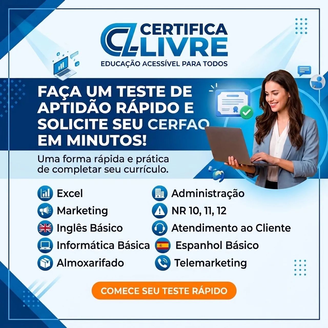 Certificado Rápido em minutos