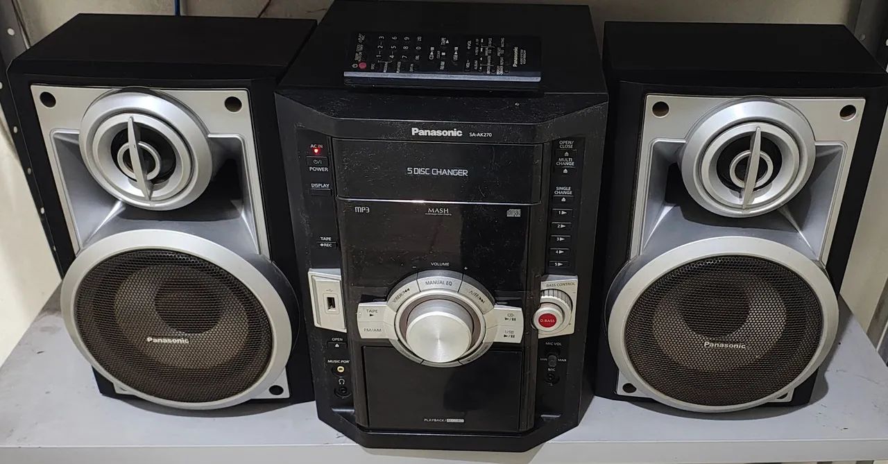 Aparelho de Som Panasonic AK270 - Potência e Qualidade!