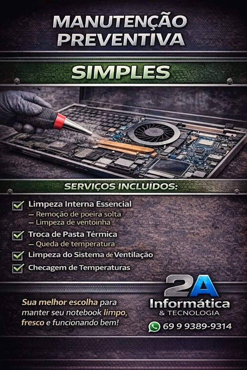 Manutenção. Preventiva em Notebooks e Desktops - Foto 2