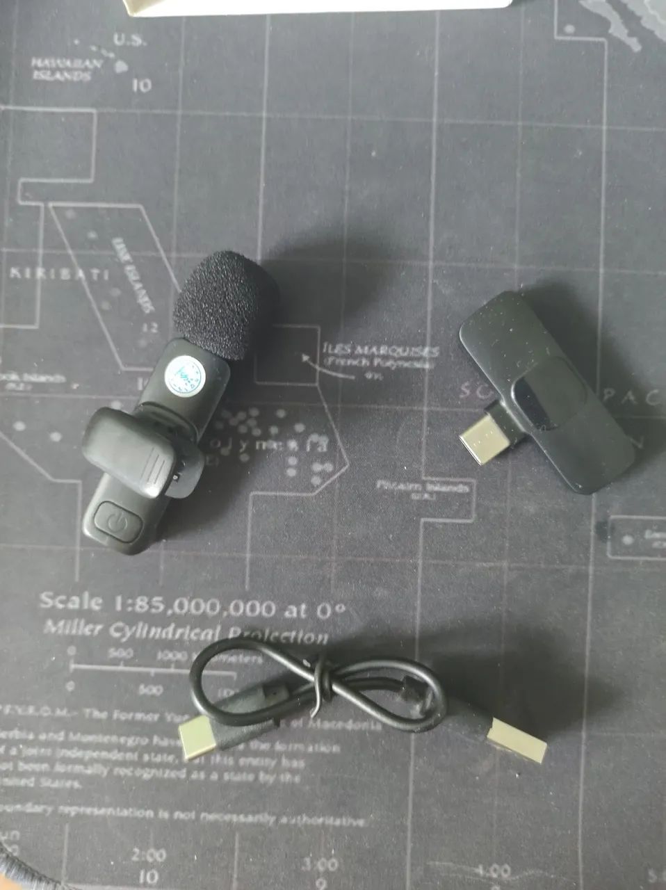 Microfone Lapela Sem Fio Gravador P/ Smartphone Tipo-C K9 - Foto 3