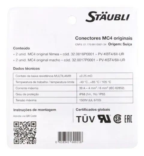 Conector MC4 - Sistema Solar  - Foto 2