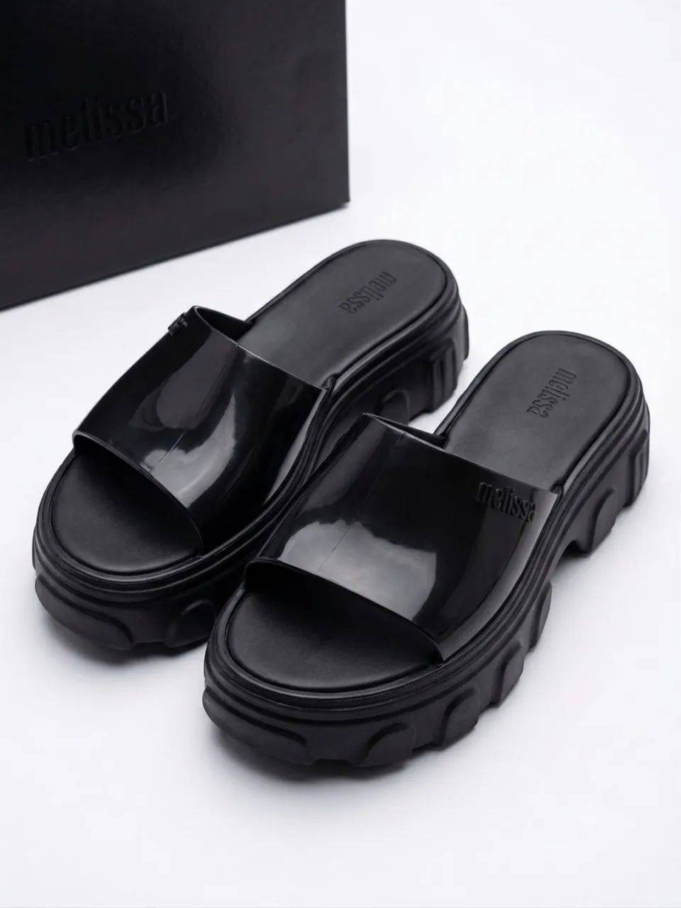 Tamanco Melissa Ella Slide Preto