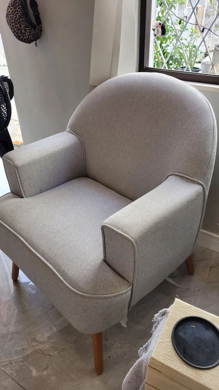 Poltrona Amamentacao LINHO - Foto 4