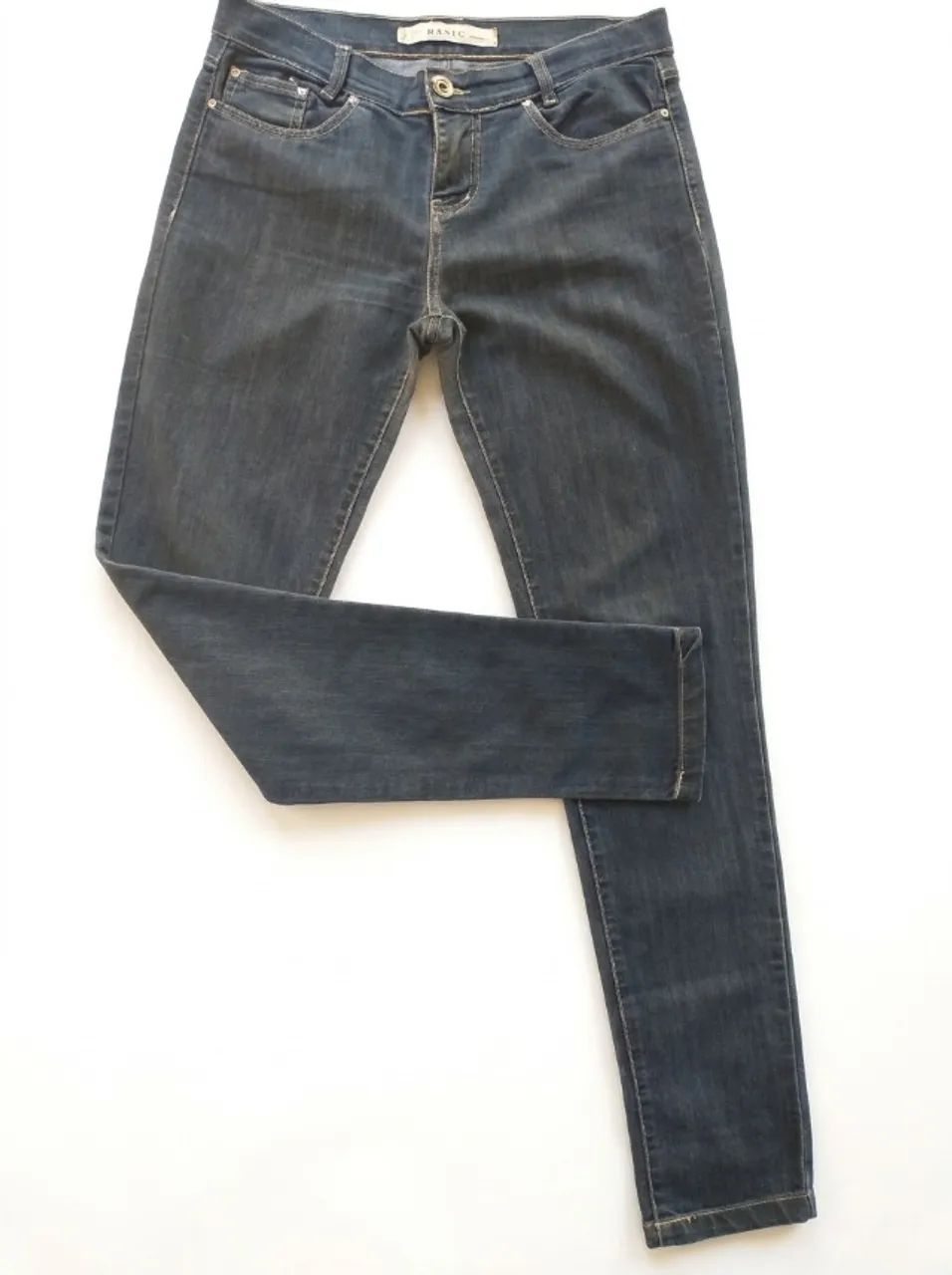 Calça Jeans BC Basic Azul-Escuro (TAM M)