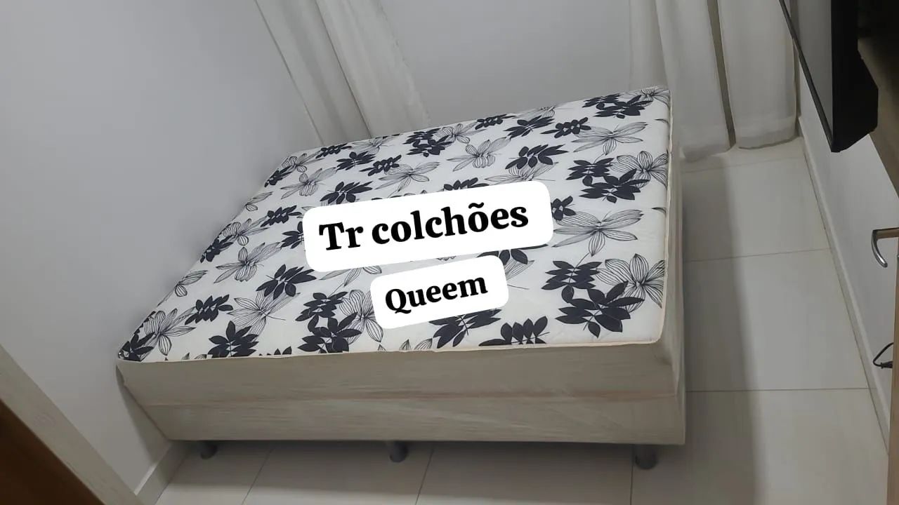 Cama Queen nova com colchão de espuma D28  - Foto 4