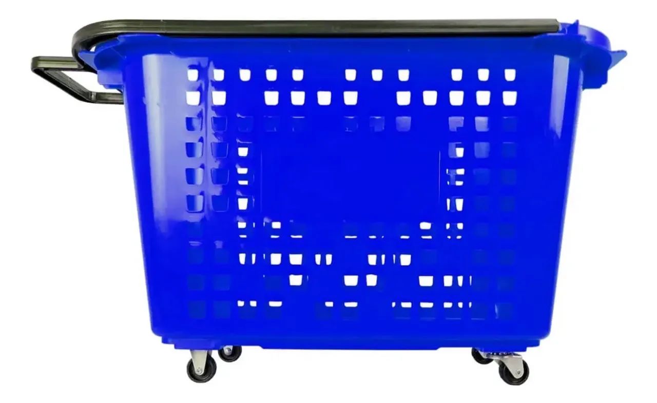 10 Carrinho compras Extra Grande 40l Supermercado - Foto 5