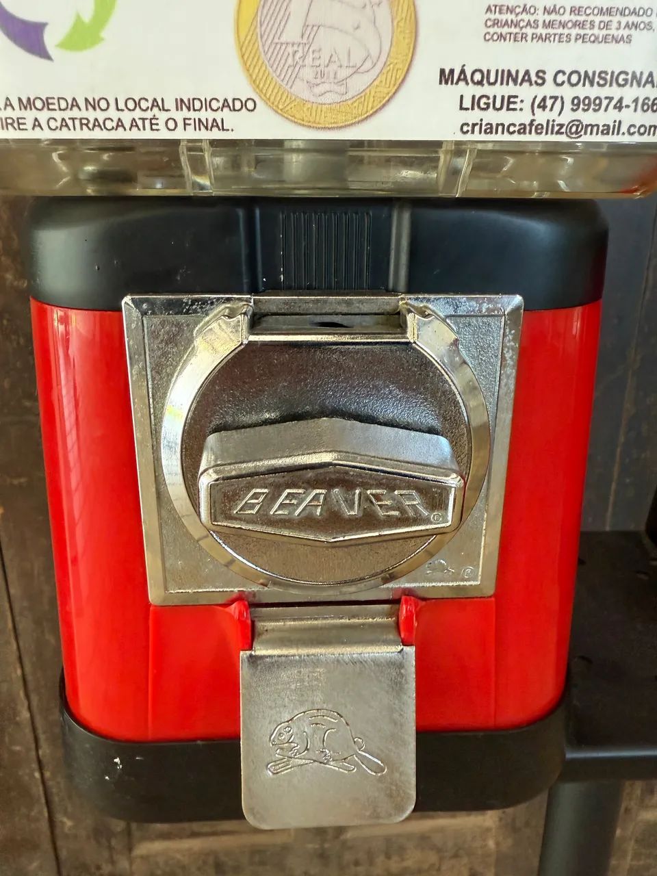 Beaver máquina bolinha chiclete 