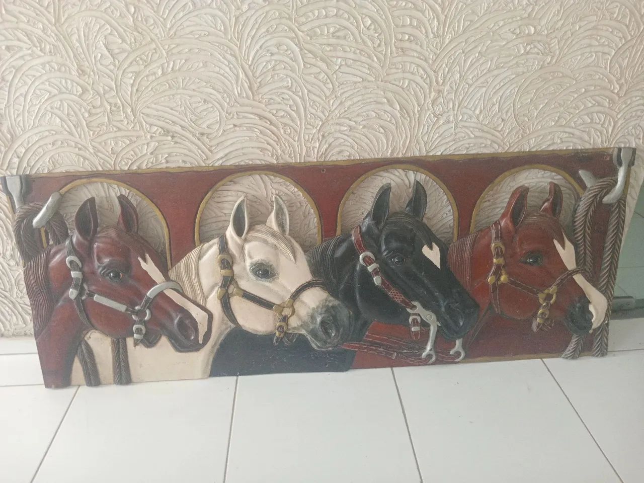 Talha de quadro de madeira 