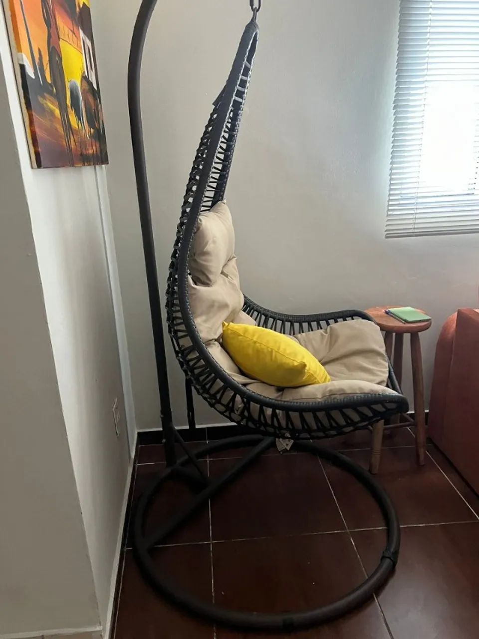 Cadeira Balanço Suspensa - 120 KG Premium Marrom - Foto 4