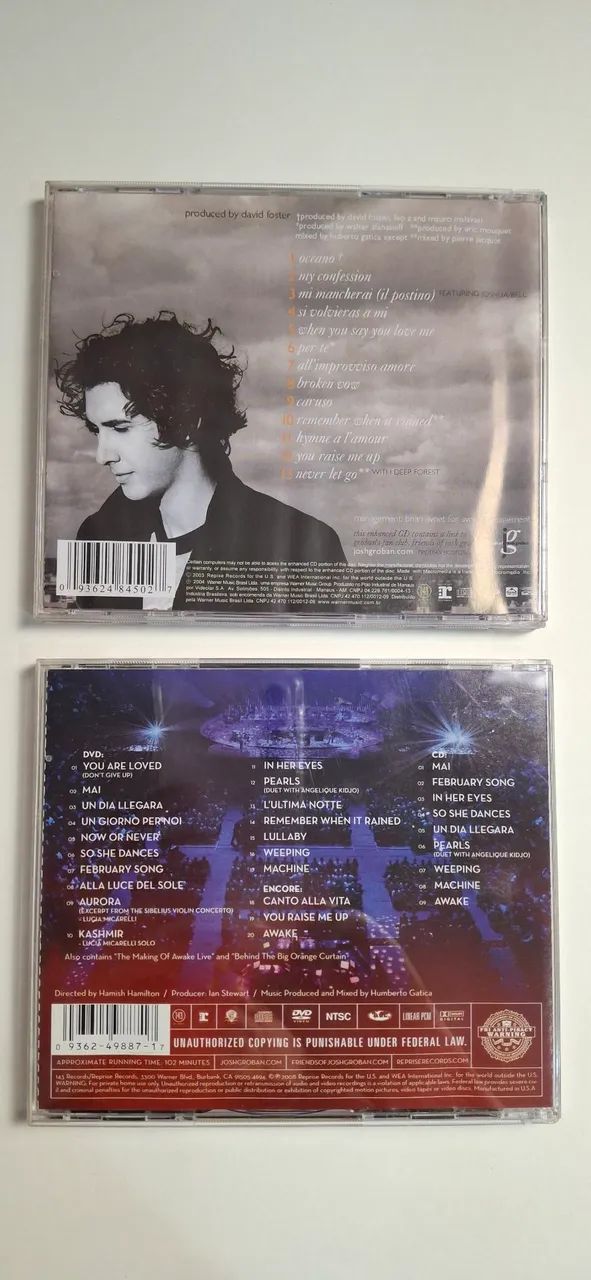 2 cds Josh Groban - 1 ao vivo e 1 em estúdio - Foto 2