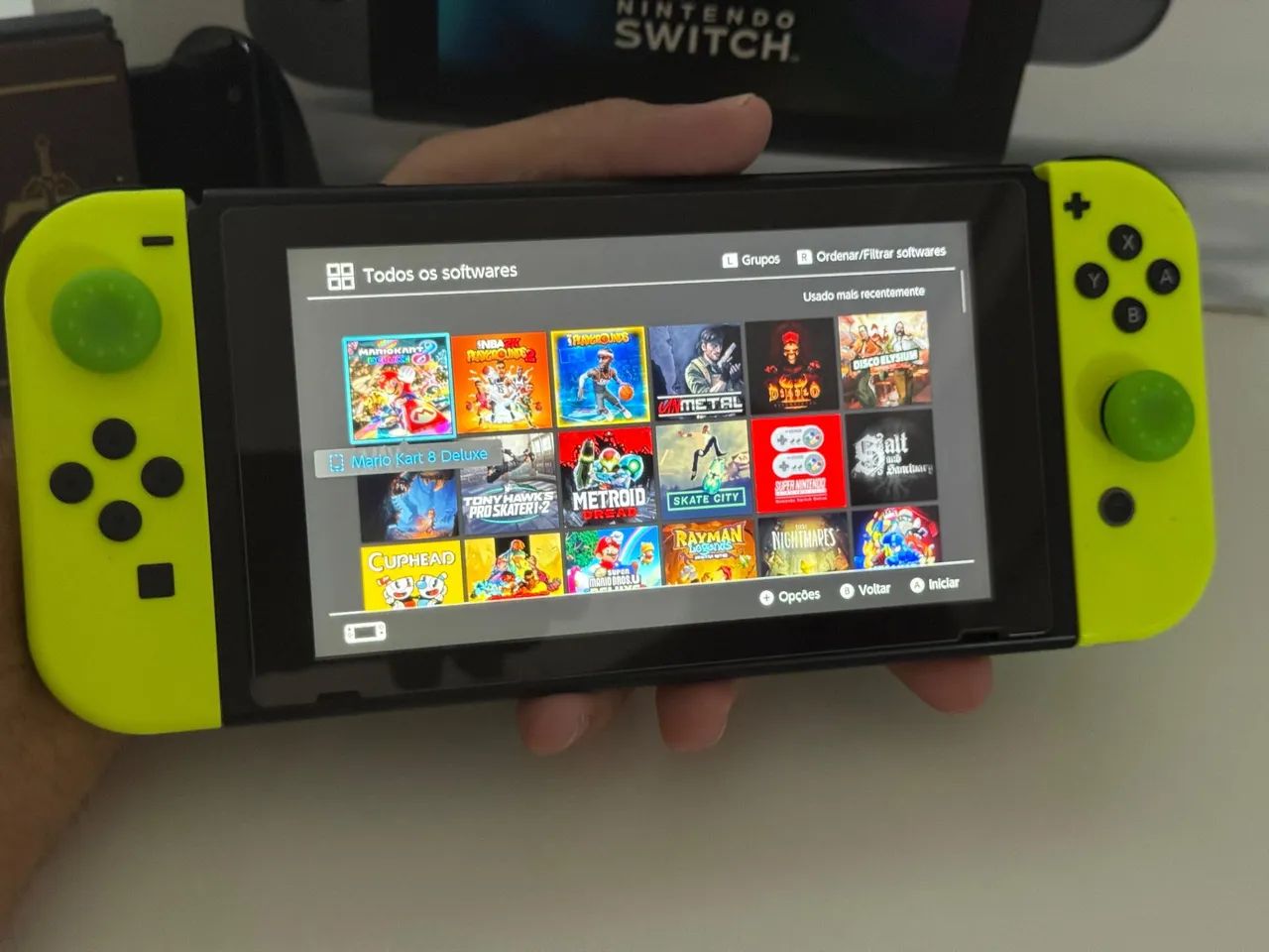 Nintendo switch desbloqueado + sd 128gb - Consoles de Vídeo Game