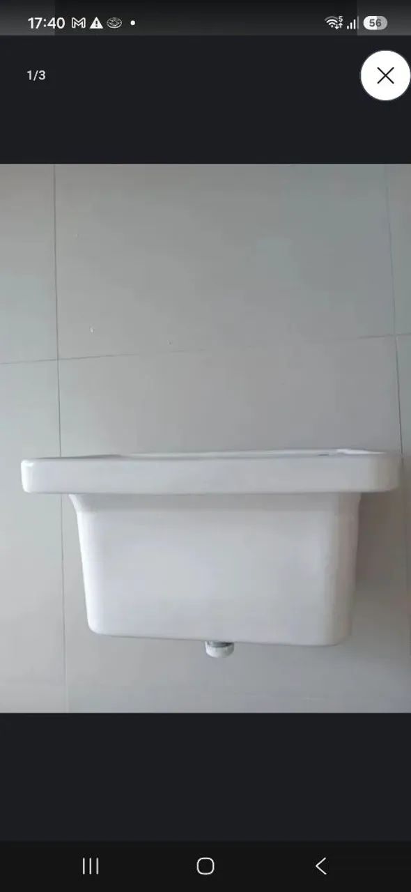 Tanque louça branco Deca