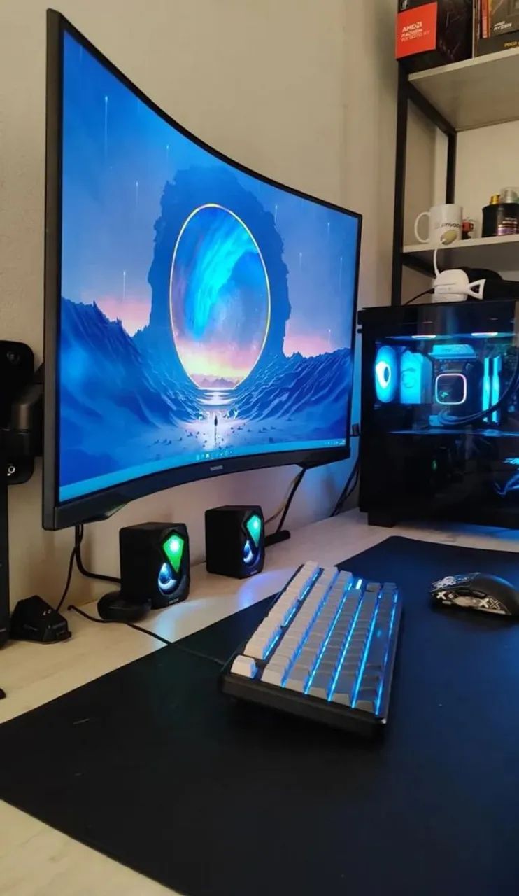 Monitor samsung odyssey 32 polegadas curvo - Foto 5