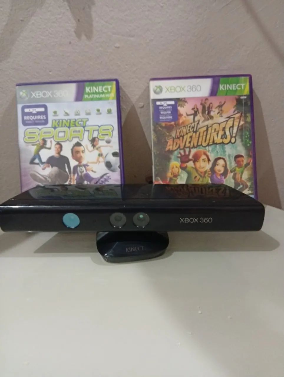 Kinect Xbox original com 2 jogos originais  - Foto 2