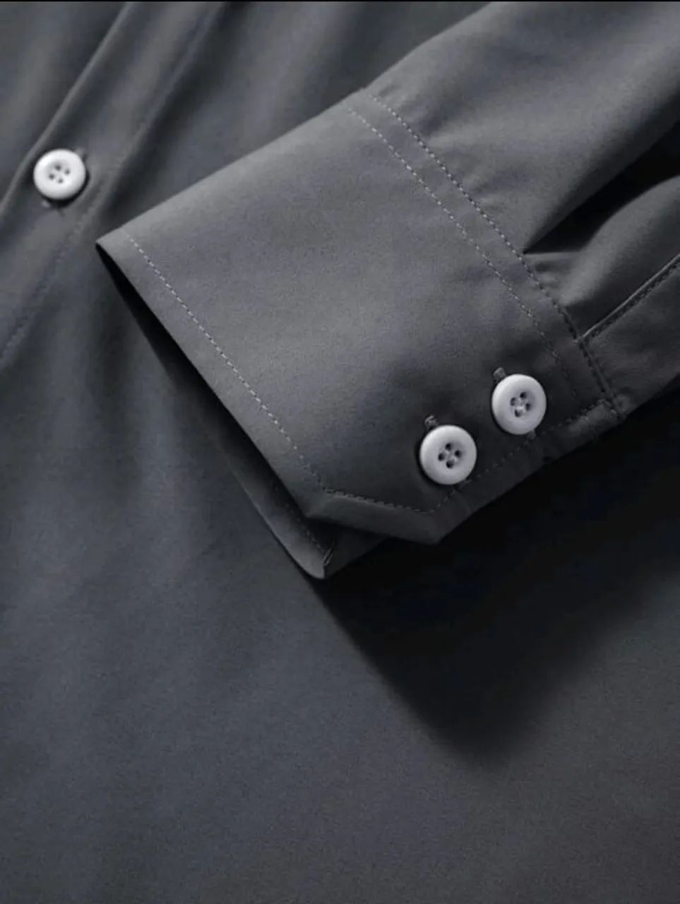 Camisa Cinza Escuro Manfinity - Foto 4
