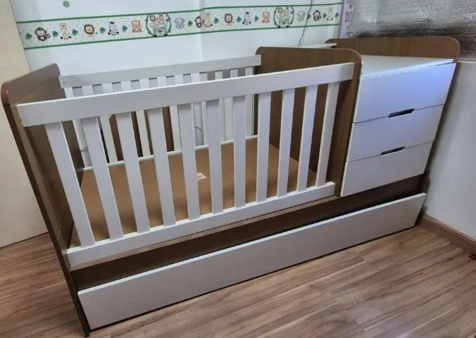Berço Multifuncional com Bicama e Gaveteiro - Foto 3