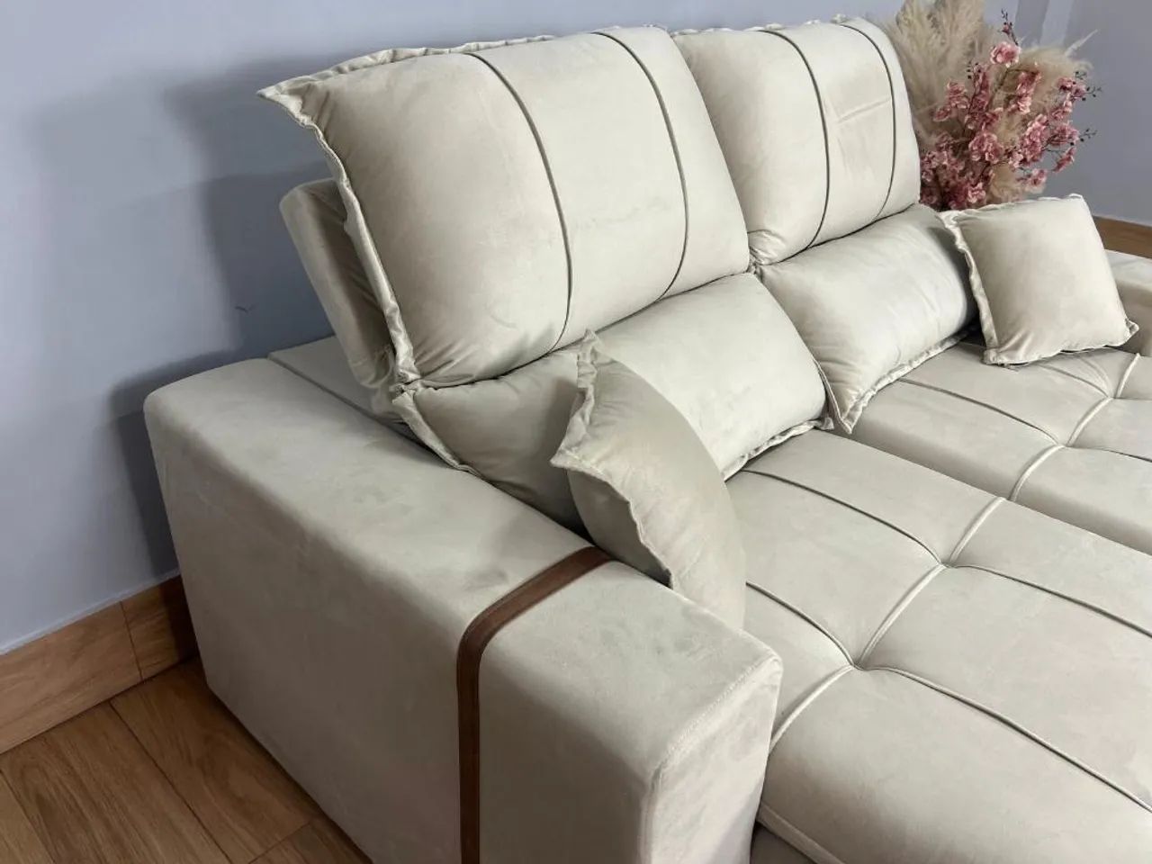 Sofá Retrátil Reclinável Oásis 1.80m - Entrega Rápida - Foto 4