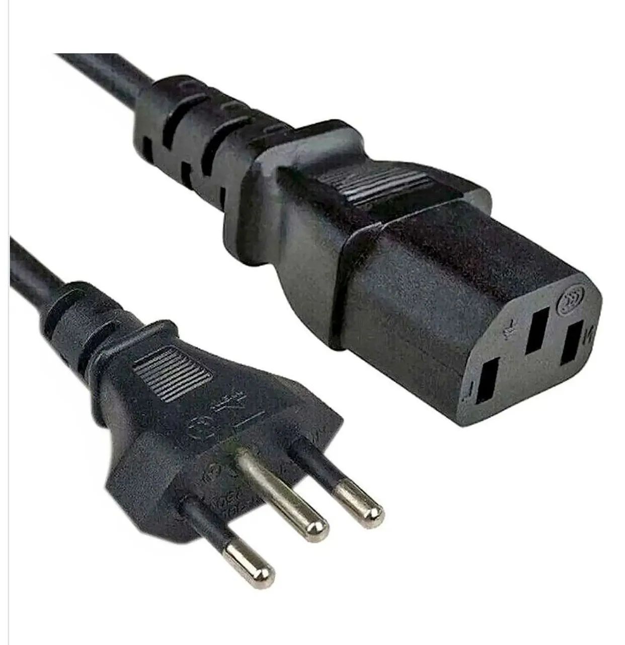 Cabo de força Padrão Novo para Pc, Notbook etc - Foto 4