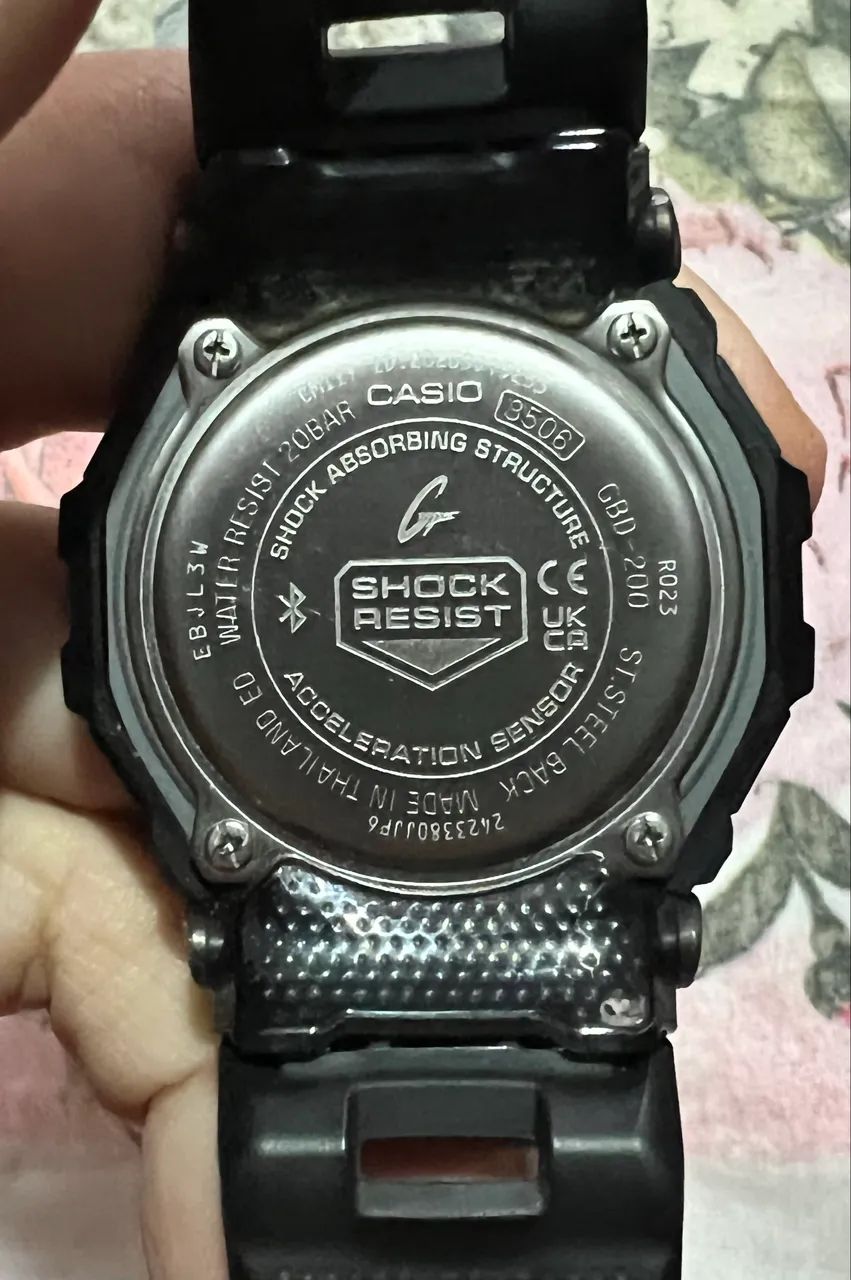 relógio casio g-shock gbd-200 preto - Foto 4