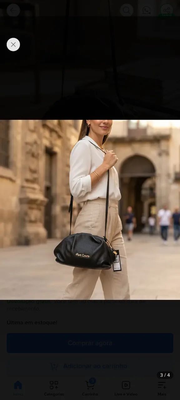 Bolsa Fortcouro nuvem - Foto 2