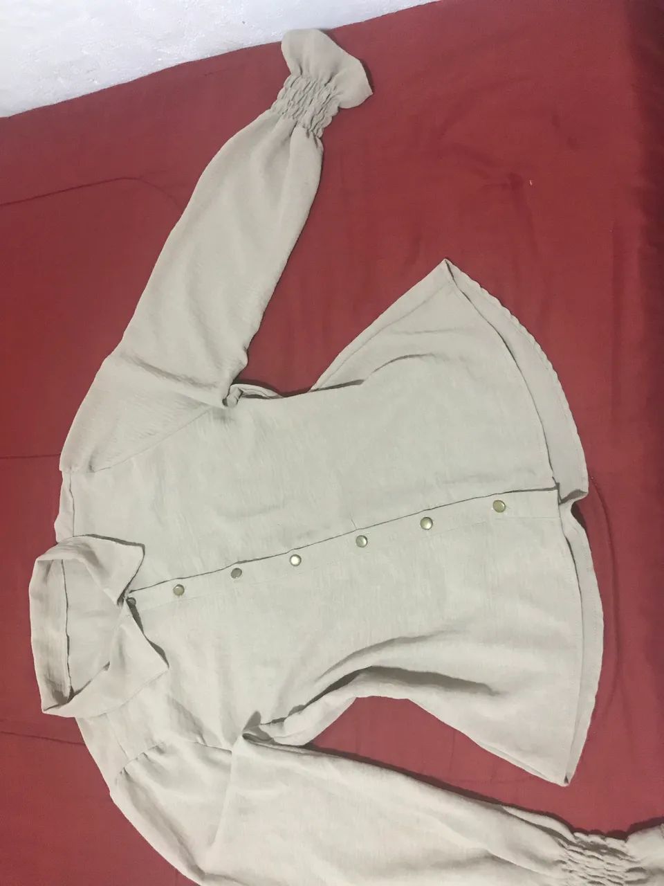 Blusa social bege  - Foto 3