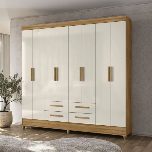 Guarda Roupa Casal 8 Portas Moval Flórida