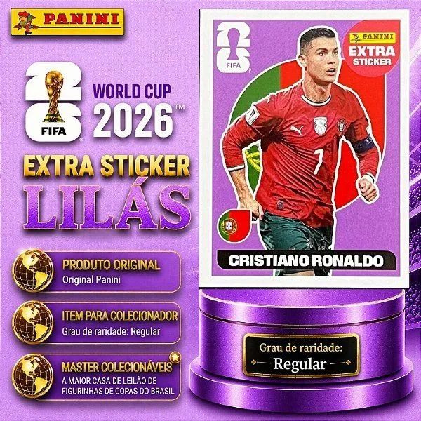 CR7 lilás + Messi lilás (legends da copa)