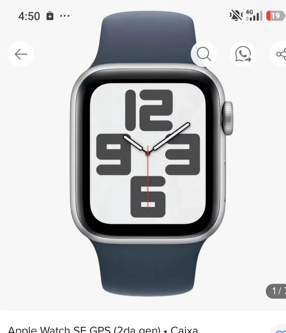 Apple wact série 2 90% bateria original 