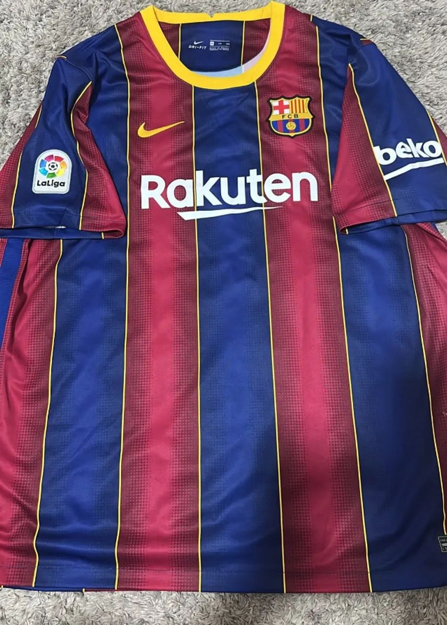 Camisa Barcelona 2020/2021 com personalização MESSI 10 - Foto 4