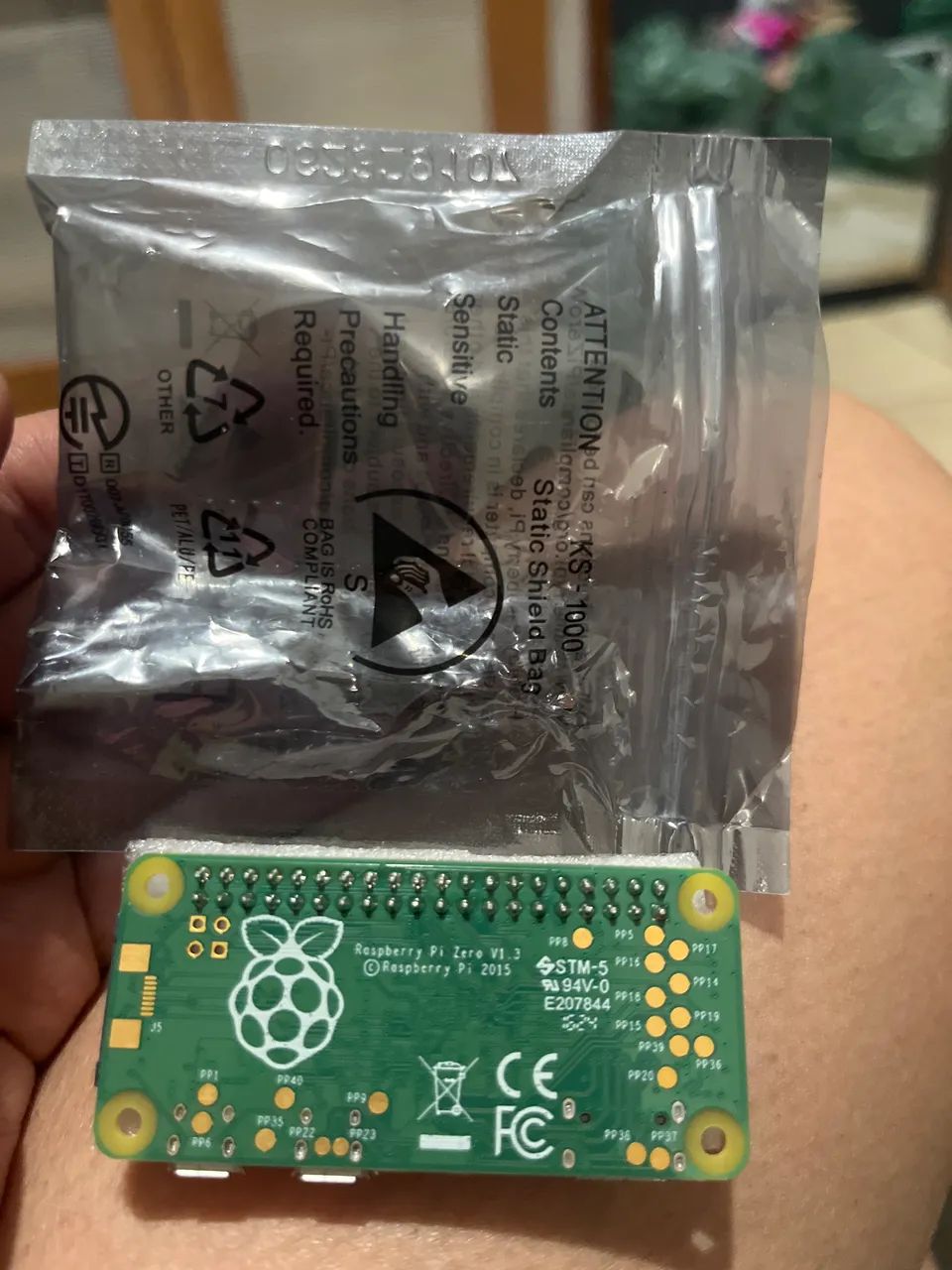 Placa Raspberry Pi Zero V1.3 (Com Barra de Pinos Soldada)