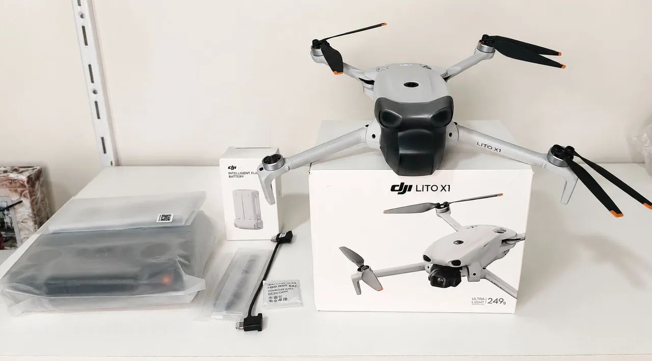 Drone DJI Lito X1 (controle com tela RC2 + Bateria plus)