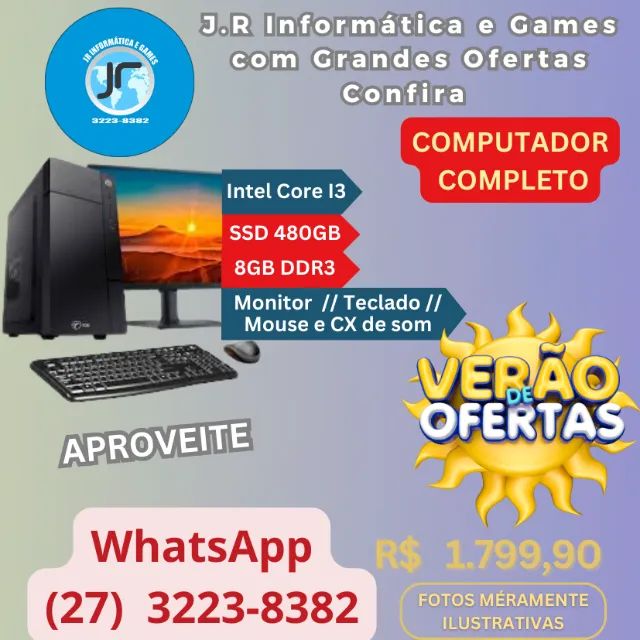 Computador Completo, Perfeitos para Trabalho e Estudos! - Foto 3