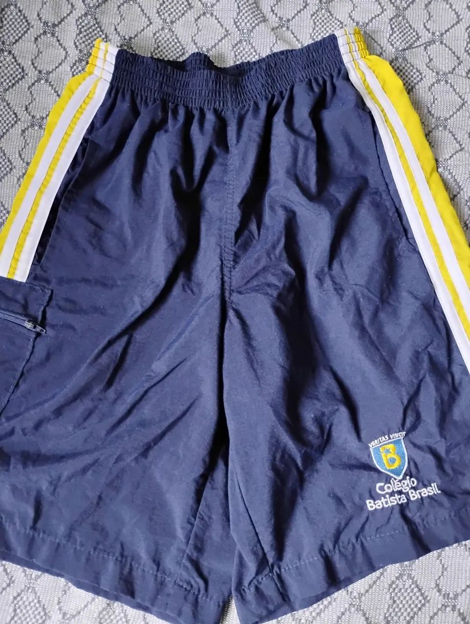 Bermuda uniforme Colégio Batista Brasil 