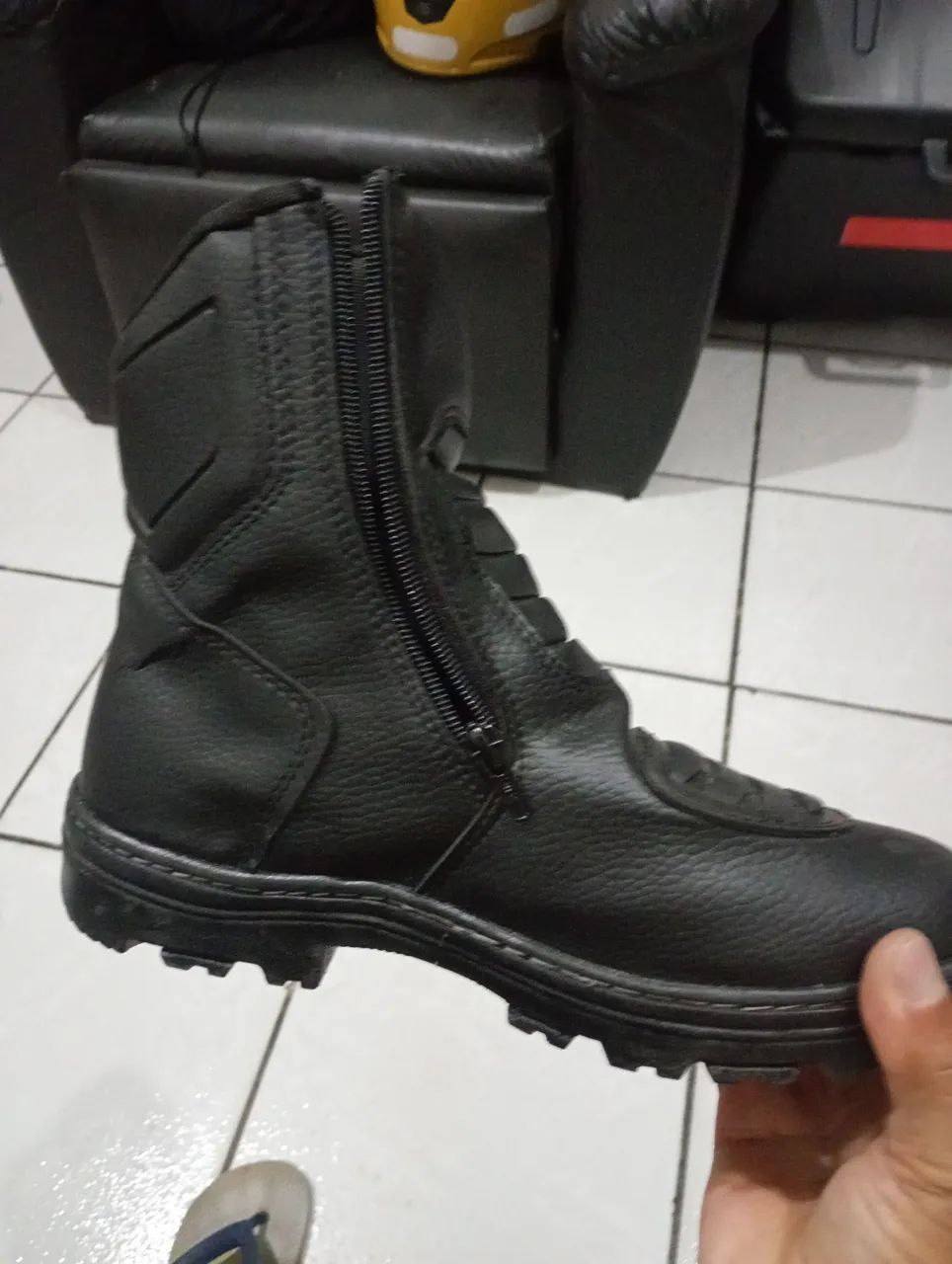 Bota masculina motoqueiro 