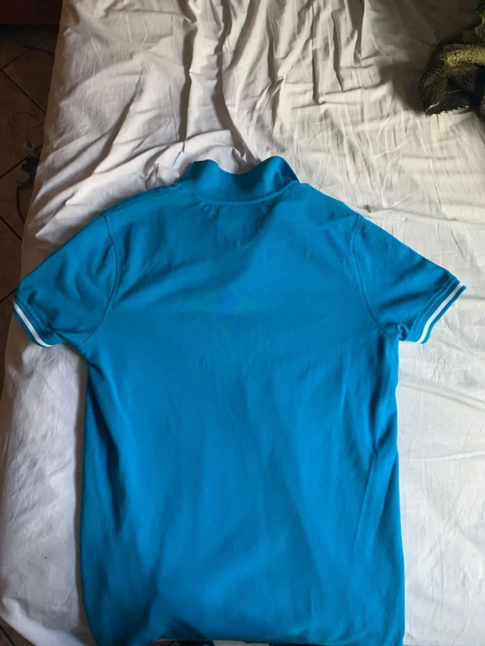 Camisa Polo tommy azul - Foto 4