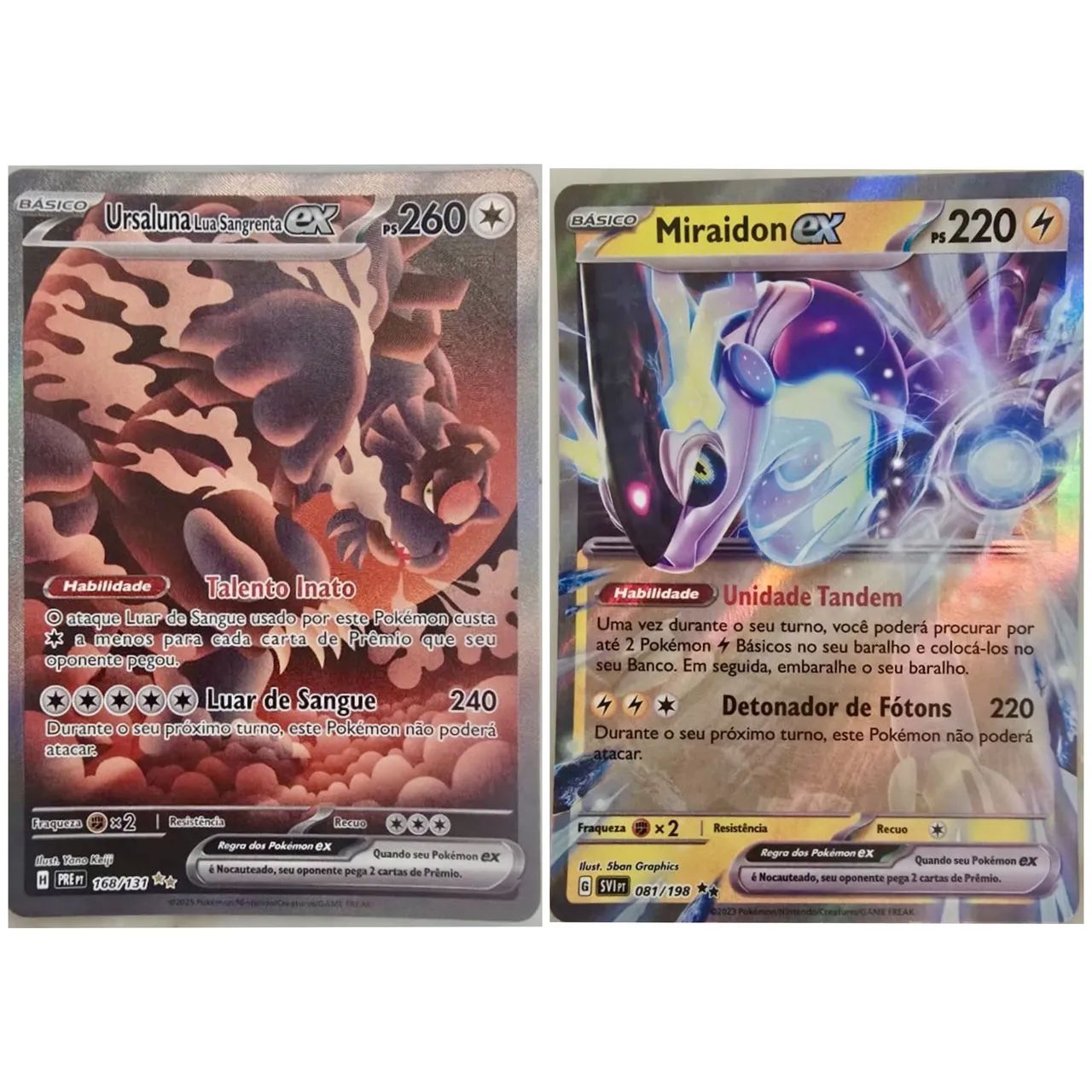 Combo 9 cartas RARAS Pókemon (original/perfeito estado) - Foto 2