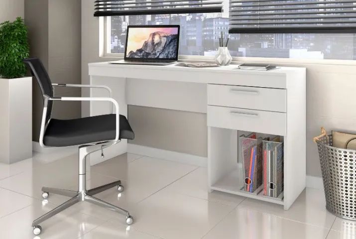 Mesa de escritório com 2 gavetas