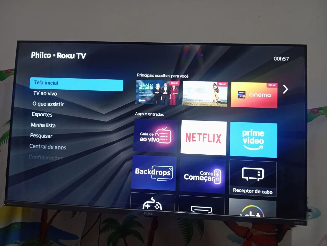 Vendo tv Philco Roku 43 polegadas apenas 3 meses de uso  - Foto 3