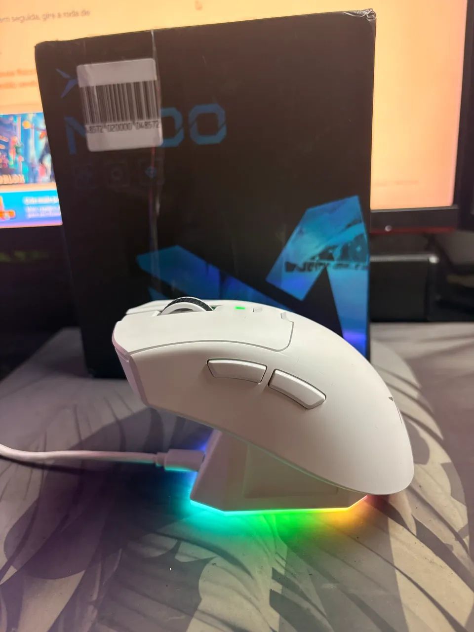 Mouse feliz M900 pro branco  - Foto 2