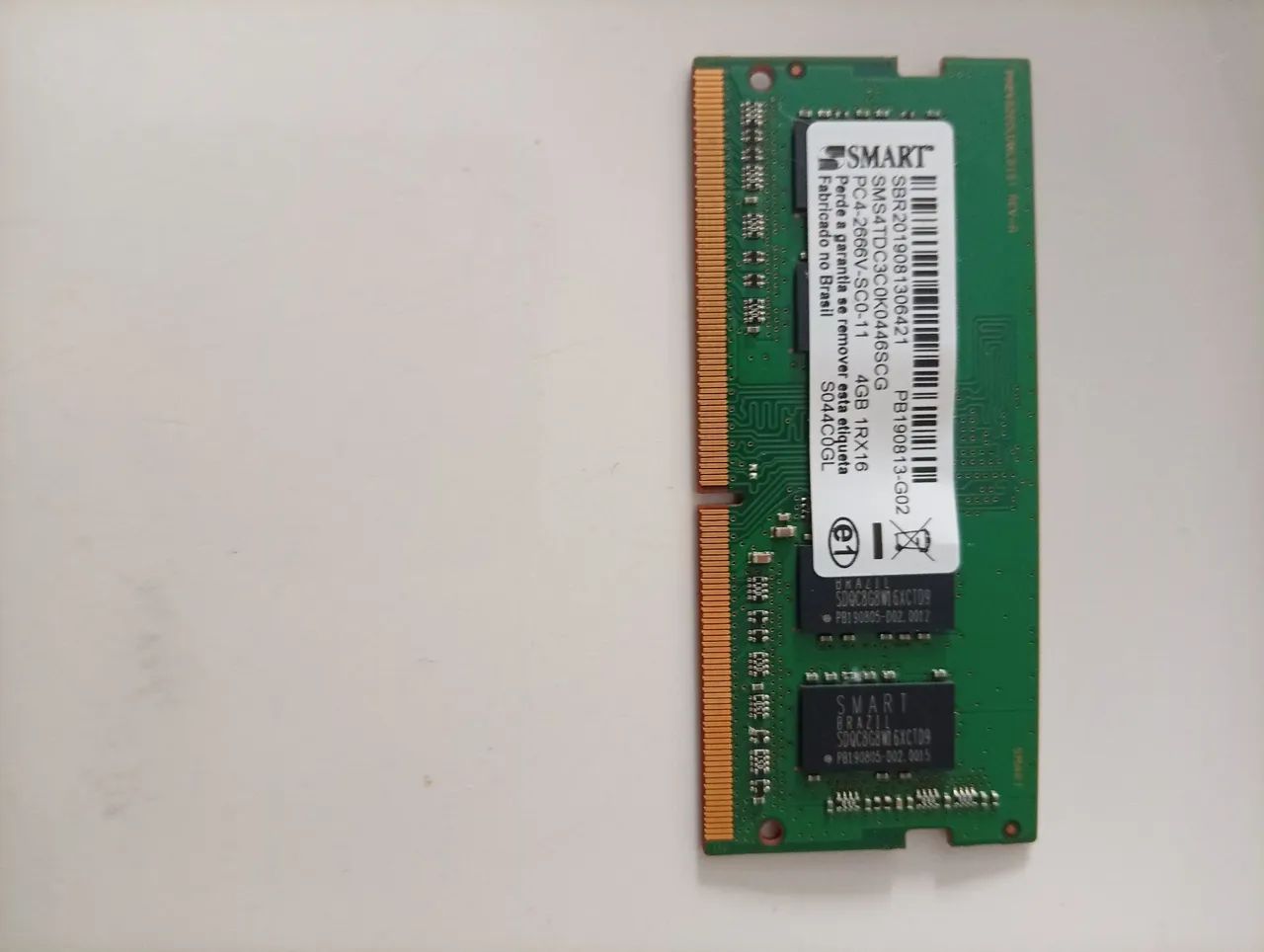 Memória ram 4gb 2666mhz 