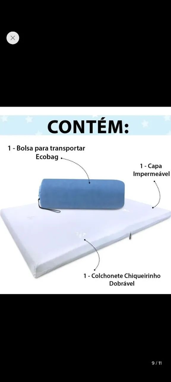 Colchonete para berço chiqueirinho  - Foto 2