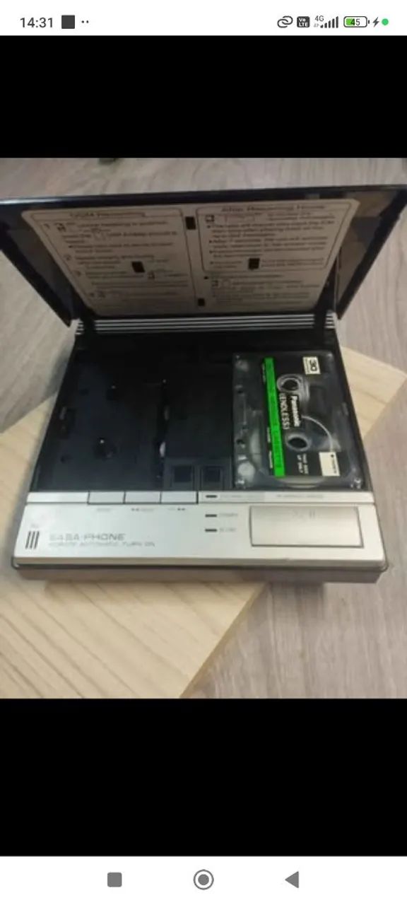 Secretaria eletrônica Antiga Panasonic R$:80 reais - Foto 5